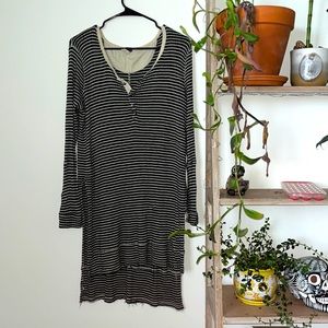 3/$40 Free People Striped Tunic